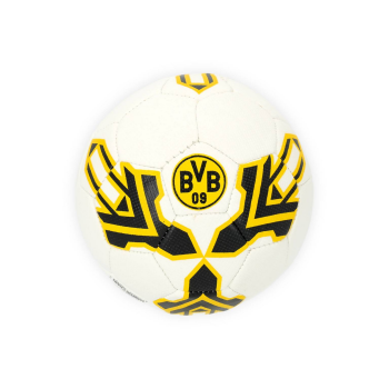 Borussia Dortmund BVB Mini-Fußball Arrow Größe 1 Weiß-Gelb mit Logo
